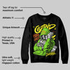 Neon Green 'Grind Pray' DopeSkill Graphic Sweatshirt