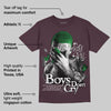 Violet Ore 3s DopeSkill Maroon T-shirt Boys Don't Cry Graphic