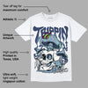 Diffused Blue Sail Grey White 1s DopeSkill T-Shirt Trippin Graphic