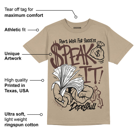 Latte 1s DopeSkill Medium Brown T-shirt Speak It Graphic