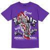 AJ 13 Court Purple DopeSkill Purple T-shirt True Love Will Kill You Graphic