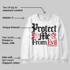 Bred 11s DopeSkill Sweatshirt Protect Me From Evil Graphic