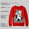 Bred Velvet 11s DopeSkill Red Sweatshirt MOMM Bear Graphic