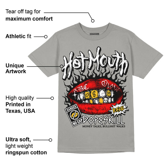 Wet Cement 4s DopeSkill Grey T-shirt Hot Mouth Graphic