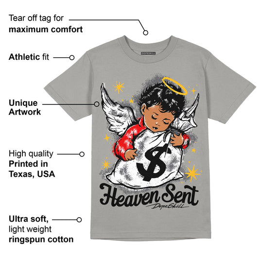 Wet Cement 4s DopeSkill Grey T-shirt Heaven Sent Graphic