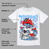 Powder Blue 9s DopeSkill T-Shirt Trippin Graphic