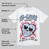 Cobalt Bliss 3s DopeSkill T-Shirt Crying Heart Graphic