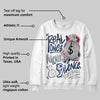 Summit White Navy 4s DopeSkill Sweatshirt Real Ones Move In Silence Graphic