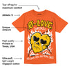 Georgia Peach 3s DopeSkill Orange T-shirt Crying Heart Graphic