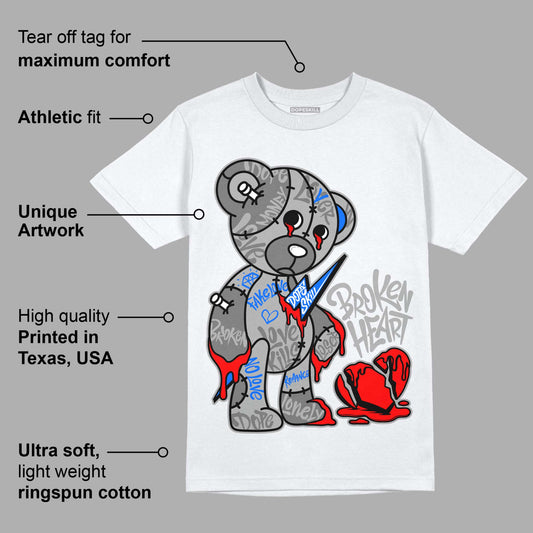 AJ 12 Stealth DopeSkill T-Shirt Broken Heart Graphic