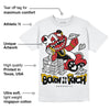 Red Taxi 12s DopeSkill T-Shirt Born To Be Rich Graphic