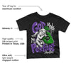 Court Purple 13s DopeSkill Toddler Kids T-shirt God Made Me Perfect Graphic