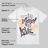 Burgundy Crush 3s DopeSkill T-Shirt No Money No Love Typo Graphic