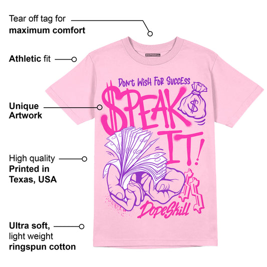 Pink Collection DopeSkill Pink T-shirt Speak It Graphic