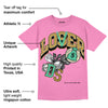 Dunk Playful Pink Multi Color Bronzine Clear Jade Luminous Green DopeSkill Pink T-shirt Loser Lover Graphic