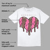 Dunk Smokey Mauve Playful Pink White Brown DopeSkill T-Shirt Slime Drip Heart Graphic