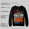 Red 'All Hustle No Luck' DopeSkill Graphic Sweatshirt
