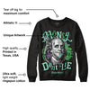 Green Glow 1s DopeSkill Sweatshirt Money Don't Lie Graphic