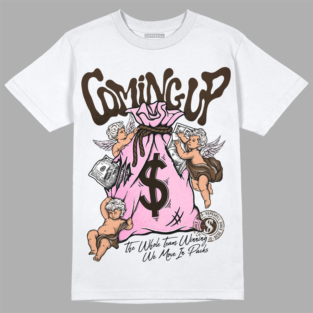 Jordan 11 Retro Neapolitan DopeSkill T-Shirt Money Bag Coming Up Graphic Streetwear - White 