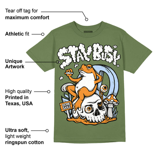 Olive 5s DopeSkill Olive T-shirt Stay Busy Graphic