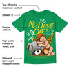 Green Collection DopeSkill Green T-shirt New No Days Off Graphic