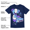 Georgetown 5s DopeSkill Midnight Navy T-shirt Sneakerhead BEAR Graphic