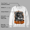 Orange Black White DopeSkill Sweatshirt Black King Graphic