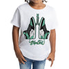 Green Glow 1s DopeSkill Toddler Kids T-shirt Breathe Graphic