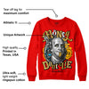 Red Collection DopeSkill Red Sweatshirt Money Don't Lie Graphic