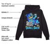 University Blue 13s DopeSkill Hoodie Sweatshirt Born To Be Rich Graphic