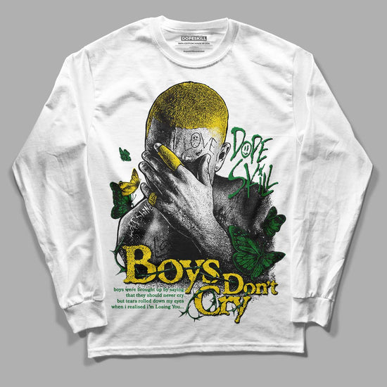 Dunk Low Reverse Brazil DopeSkill Long Sleeve T-Shirt Boys Don't Cry Graphic Streetwear - White