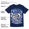 Georgetown 5s DopeSkill Midnight Navy T-shirt Chillin Graphic