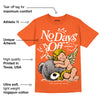 Georgia Peach 3s DopeSkill Orange T-shirt New No Days Off Graphic