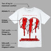 Red Cement 4S DopeSkill T-Shirt Juneteenth Heart Graphic