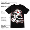 Black and White 14s DopeSkill T-Shirt Bear Steals Sneaker Graphic