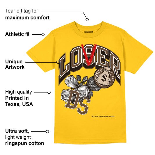 Yellow Collection DopeSkill Gold T-shirt Loser Lover Graphic