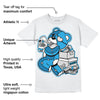 Military Blue 4s DopeSkill T-Shirt Bear Steals Sneaker Graphic