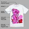 Dunk Low Active Fuchsia DopeSkill T-Shirt Broken Heart Graphic