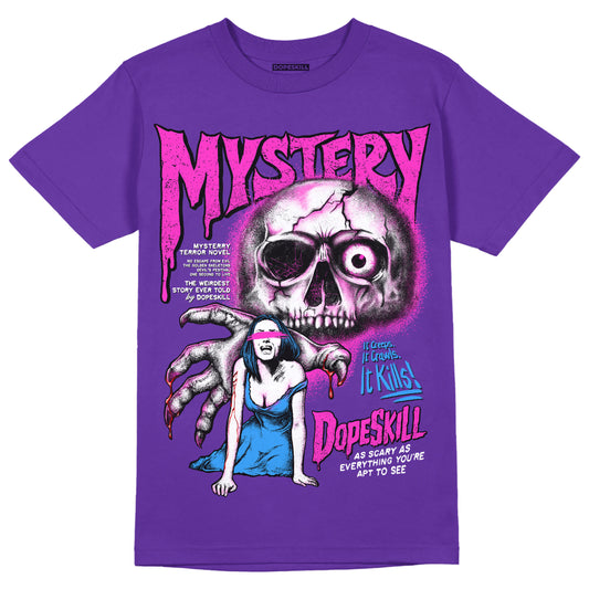 PURPLE Sneakers DopeSkill Purple T-Shirt Mystery Ghostly Grasp Graphic Streetwear