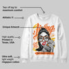 Orange Black White DopeSkill Sweatshirt Living My Best Life Graphic