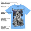 Powder Blue 9s DopeSkill Sky Blue T-shirt Life or Die Graphic