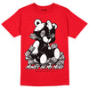 AJ 9 Chile Red DopeSkill Chile Red T-shirt MOMM Bear Graphic