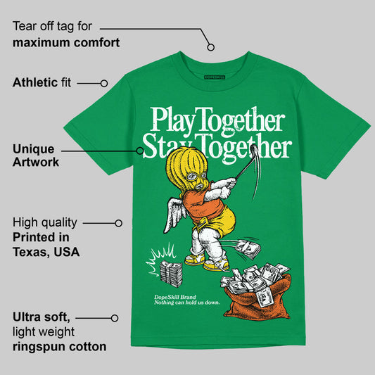 Green Collection DopeSkill Green T-shirt Play together, Stay together Graphic