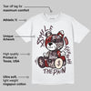 Samba OG Maroon Gold Metallic DopeSkill T-Shirt Smile Through The Pain Graphic