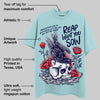 Dunk Glacier Blue DopeSkill Chambray T-shirt Reap What You Sow Graphic