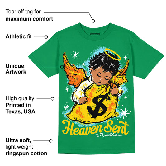 Green Collection DopeSkill Green T-shirt Heaven Sent Graphic