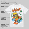 Orange Black White DopeSkill T-Shirt No Luck, All Hustle Graphic