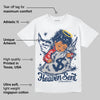 Summit White Navy 4s DopeSkill T-Shirt Heaven Sent Graphic