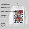 Summit White Navy 4s DopeSkill Sweatshirt Broken Bear Graphic