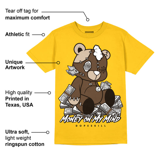 Yellow Collection DopeSkill Gold T-shirt MOMM Bear Graphic